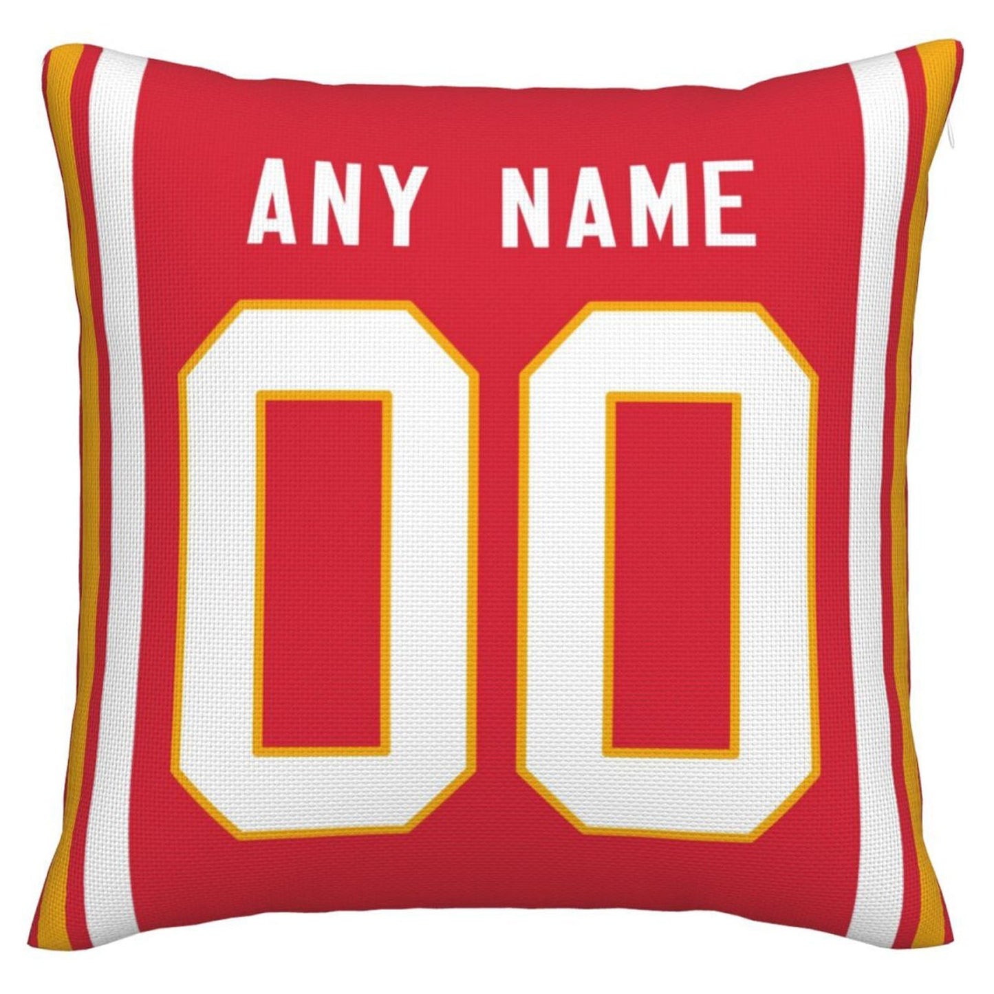 Custom KC.Chiefs Pillow Decorative Throw Pillow Case - Print Personalized Football Team Fans Name & Number Birthday Gift Football Pillows - Main View