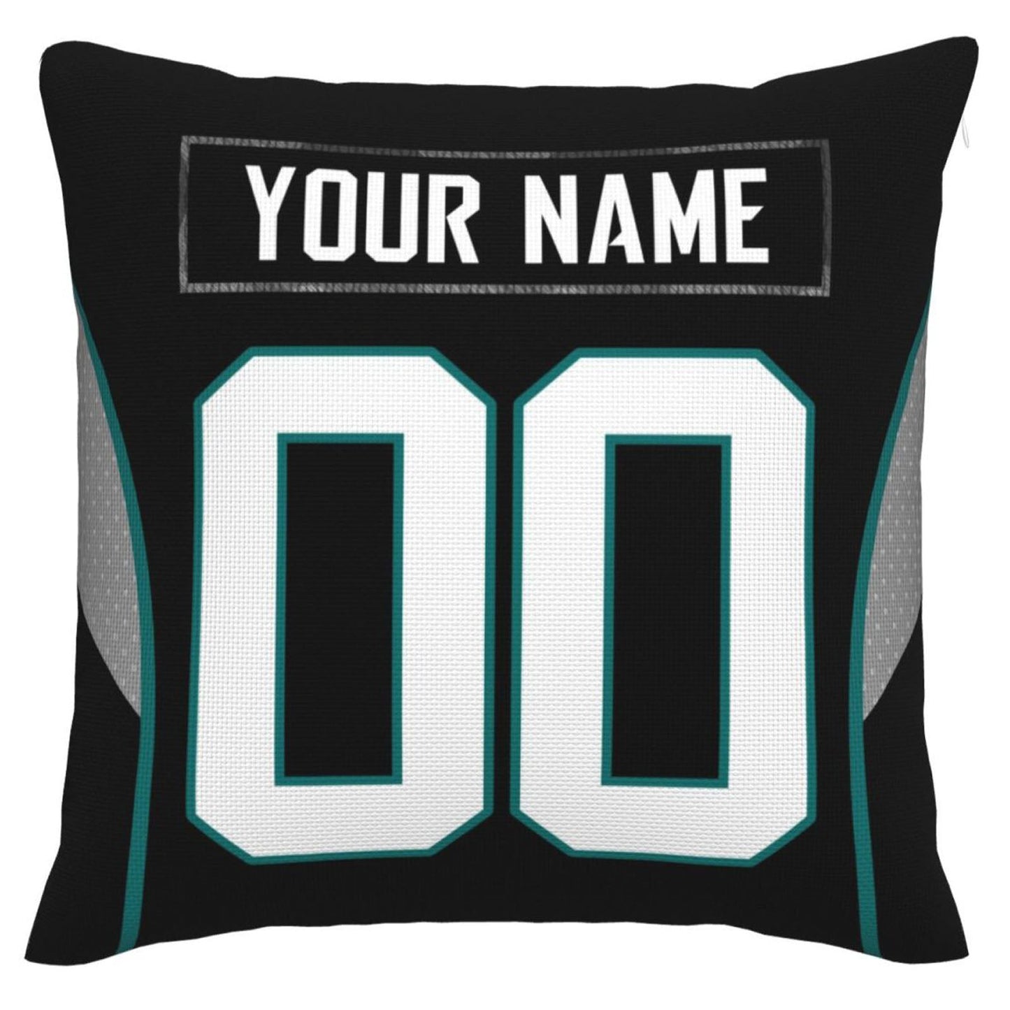 Custom J.Jaguars Pillow Decorative Throw Pillow Case - Print Personalized Football Team Fans Name & Number Birthday Gift Football Pillows view 2