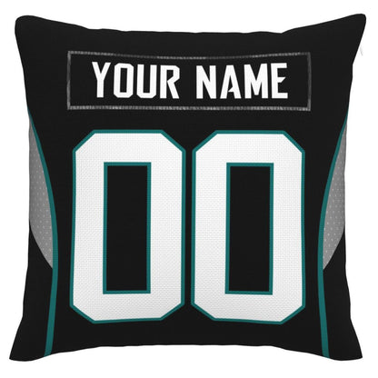 Custom J.Jaguars Pillow Decorative Throw Pillow Case - Print Personalized Football Team Fans Name & Number Birthday Gift Football Pillows view 2