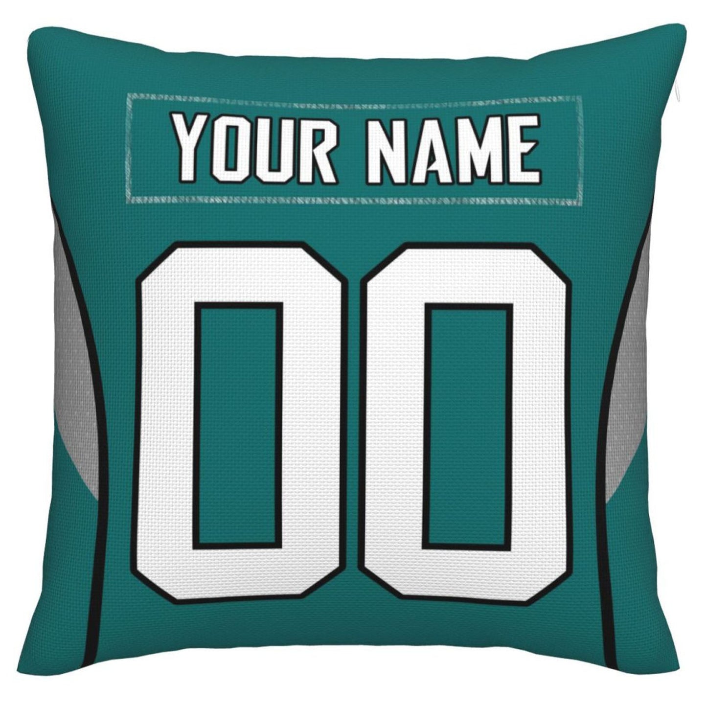 Custom J.Jaguars Pillow Decorative Throw Pillow Case - Print Personalized Football Team Fans Name & Number Birthday Gift Football Pillows view 3