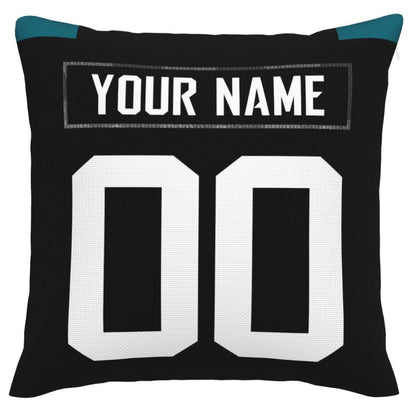 Custom J.Jaguars Pillow Decorative Throw Pillow Case - Print Personalized Football Team Fans Name & Number Birthday Gift Football Pillows view 3