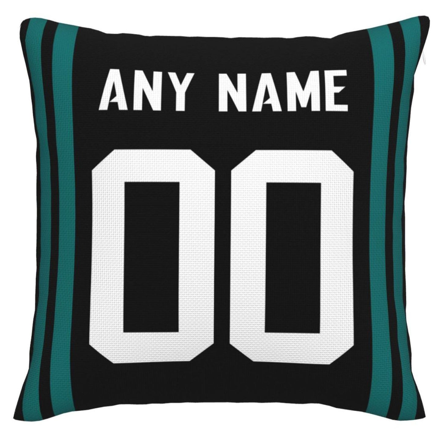Custom J.Jaguars Pillow Decorative Throw Pillow Case - Print Personalized Football Team Fans Name & Number Birthday Gift Football Pillows - Main View