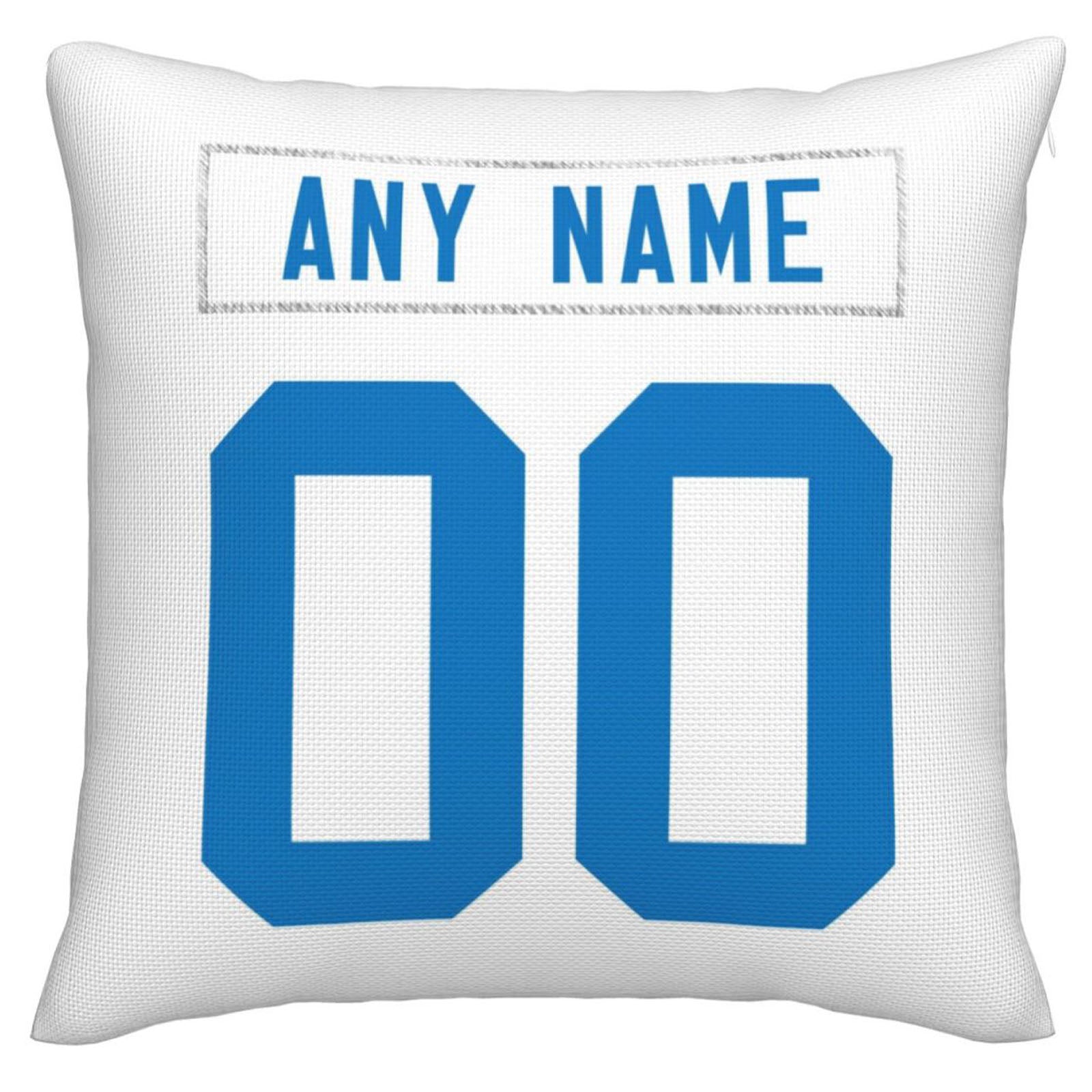 Custom IN.Colts Pillow Decorative Throw Pillow Case - Print Personalized Football Team Fans Name & Number Birthday Gift Football Pillows - Main View