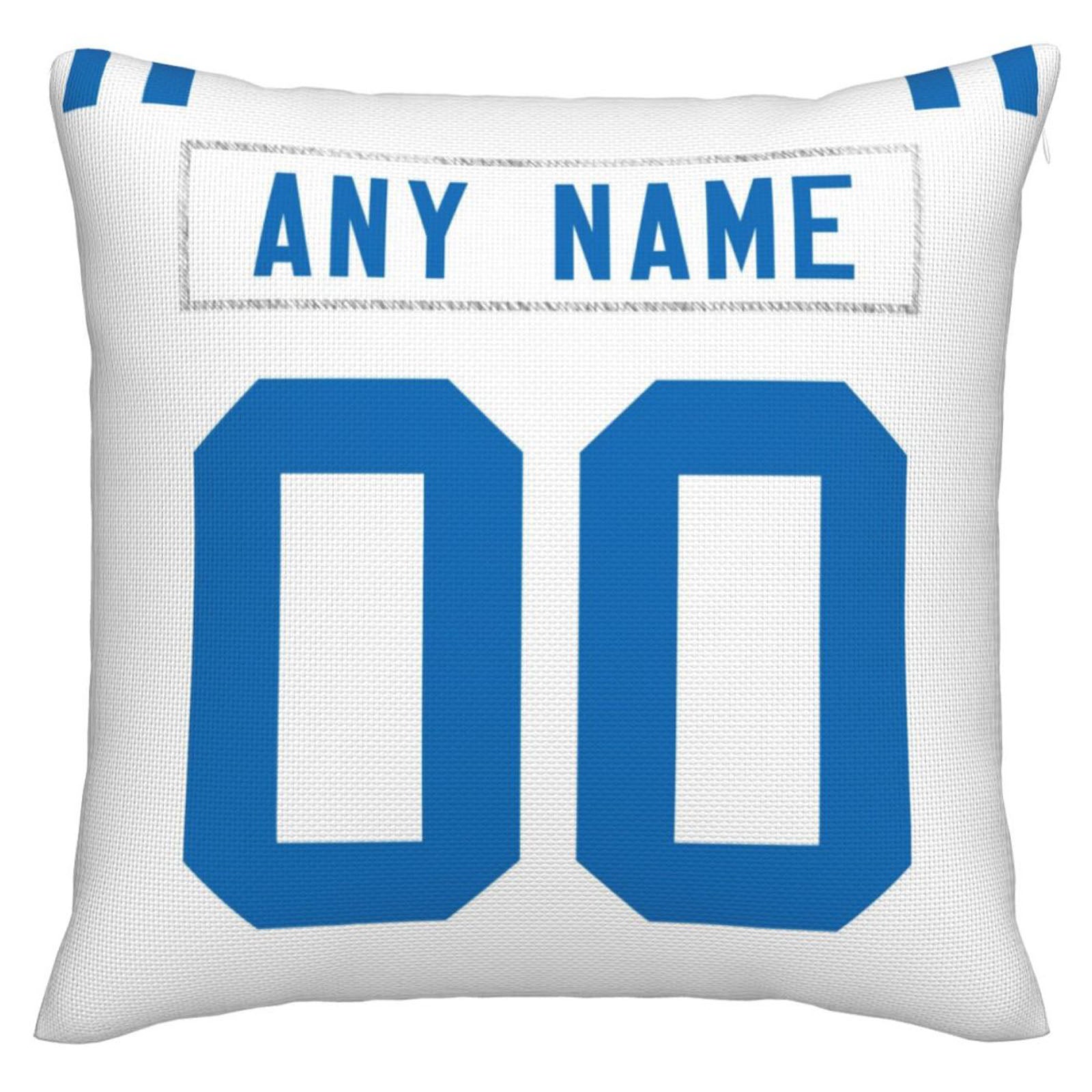 Custom IN.Colts Pillow Decorative Throw Pillow Case - Print Personalized Football Team Fans Name & Number Birthday Gift Football Pillows - Main View