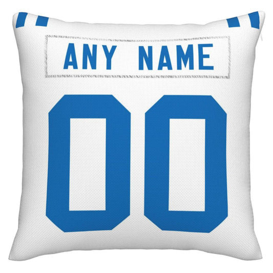 Custom IN.Colts Pillow Decorative Throw Pillow Case - Print Personalized Football Team Fans Name & Number Birthday Gift Football Pillows - Main View