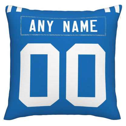 Custom IN.Colts Pillow Decorative Throw Pillow Case - Print Personalized Football Team Fans Name & Number Birthday Gift Football Pillows view 2