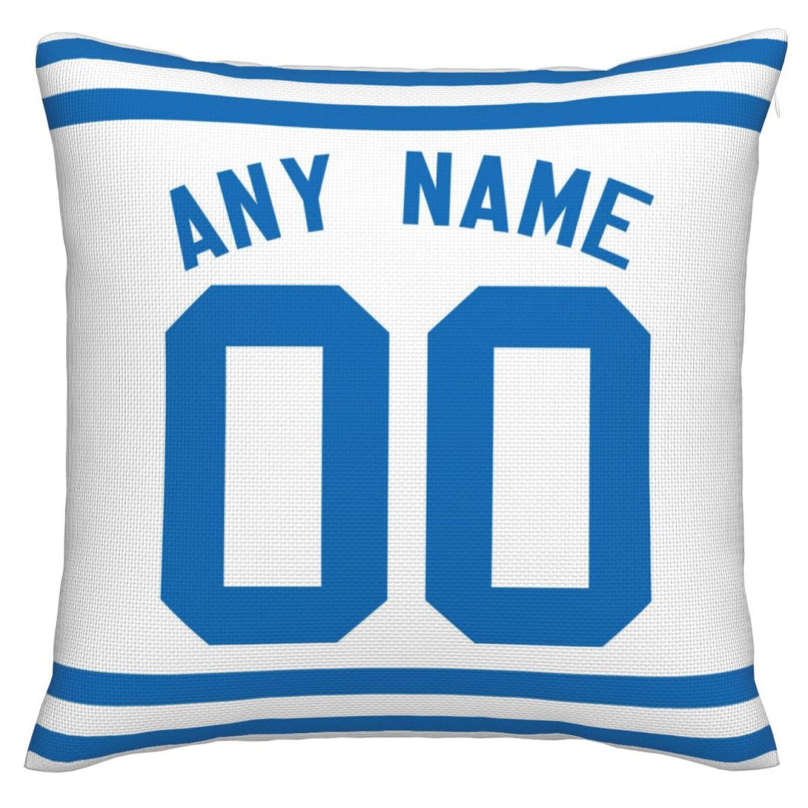 Custom IN.Colts Pillow Decorative Throw Pillow Case - Print Personalized Football Team Fans Name & Number Birthday Gift Football Pillows - Main View