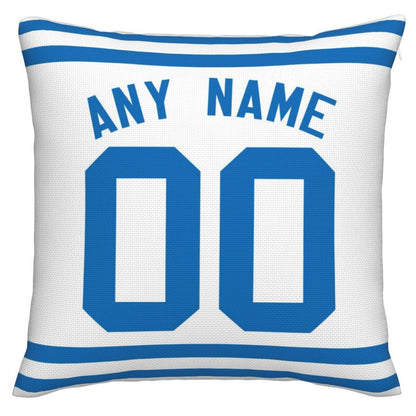 Custom IN.Colts Pillow Decorative Throw Pillow Case - Print Personalized Football Team Fans Name & Number Birthday Gift Football Pillows - Main View