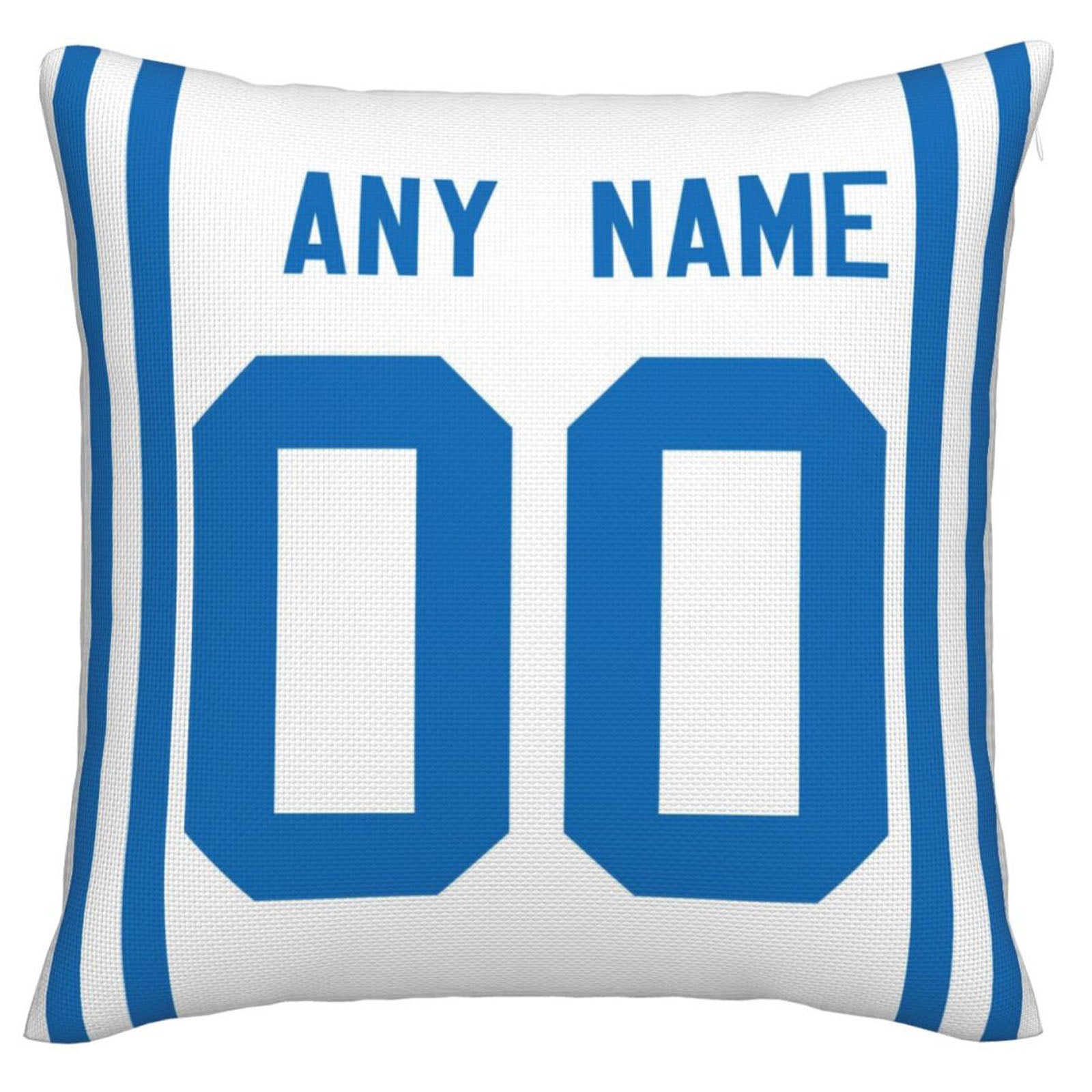 Custom IN.Colts Pillow Decorative Throw Pillow Case - Print Personalized Football Team Fans Name & Number Birthday Gift Football Pillows - Main View