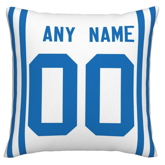 Custom IN.Colts Pillow Decorative Throw Pillow Case - Print Personalized Football Team Fans Name & Number Birthday Gift Football Pillows - Main View
