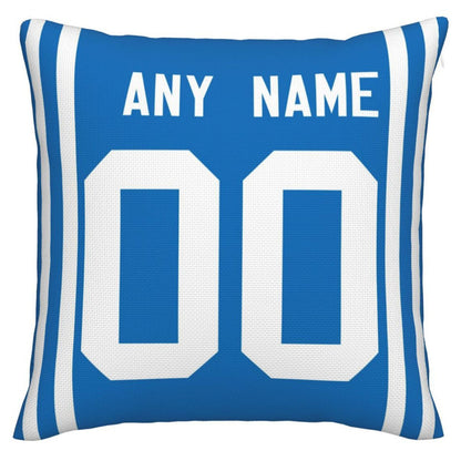 Custom IN.Colts Pillow Decorative Throw Pillow Case - Print Personalized Football Team Fans Name & Number Birthday Gift Football Pillows view 2