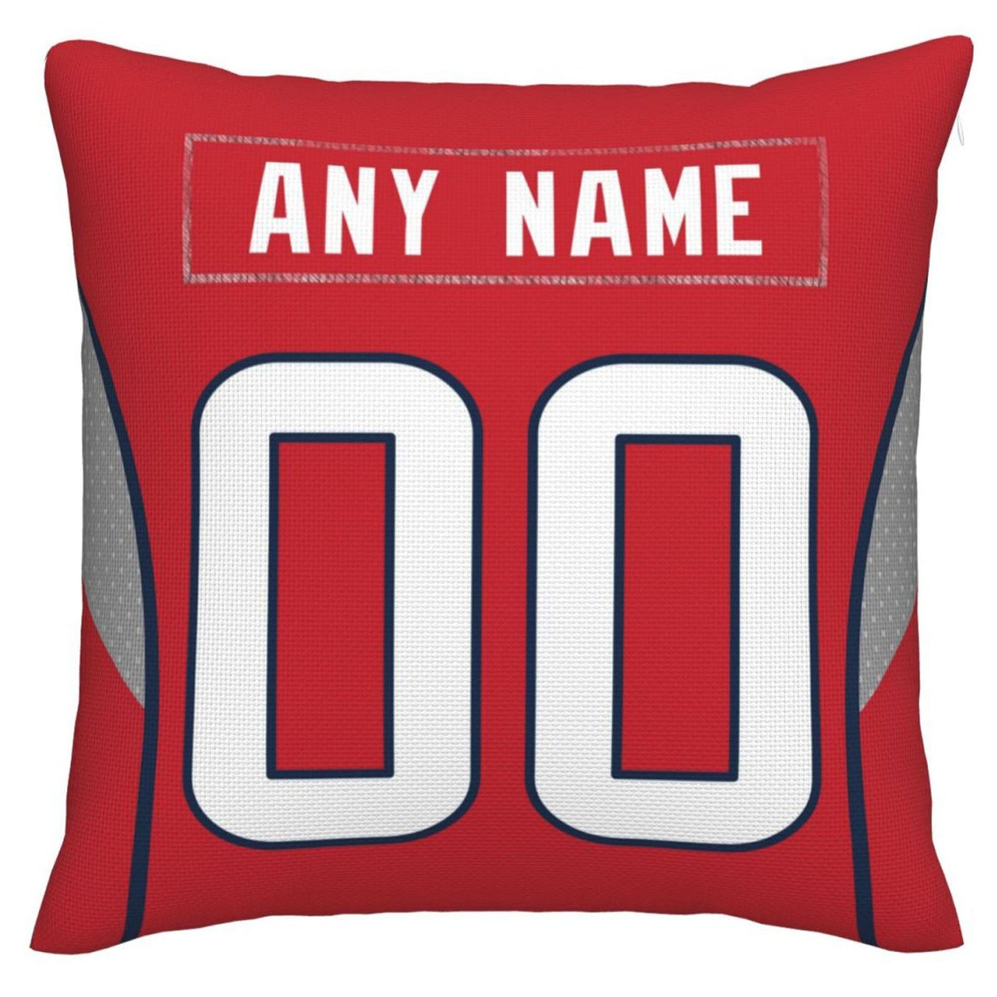 Custom H.Texans Pillow Decorative Throw Pillow Case - Print Personalized Football Team Fans Name & Number Birthday Gift Football Pillows - Main View