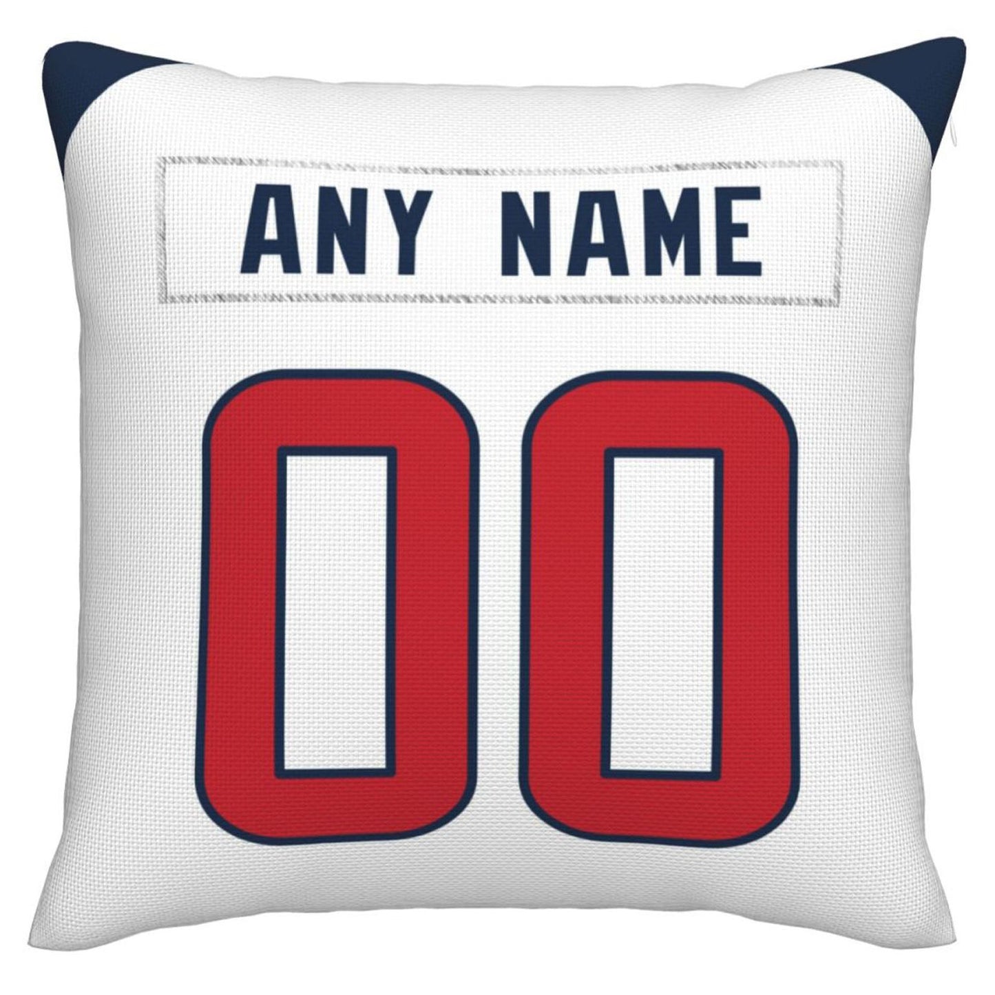 Custom H.Texans Pillow Decorative Throw Pillow Case - Print Personalized Football Team Fans Name & Number Birthday Gift Football Pillows - Main View