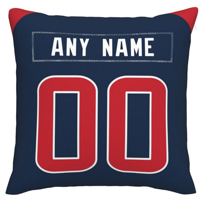 Custom H.Texans Pillow Decorative Throw Pillow Case - Print Personalized Football Team Fans Name & Number Birthday Gift Football Pillows view 3