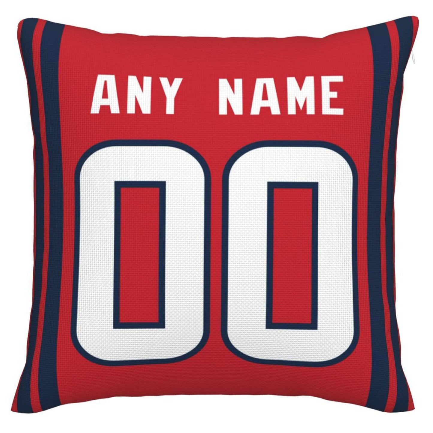 Custom H.Texans Pillow Decorative Throw Pillow Case - Print Personalized Football Team Fans Name & Number Birthday Gift Football Pillows view 2