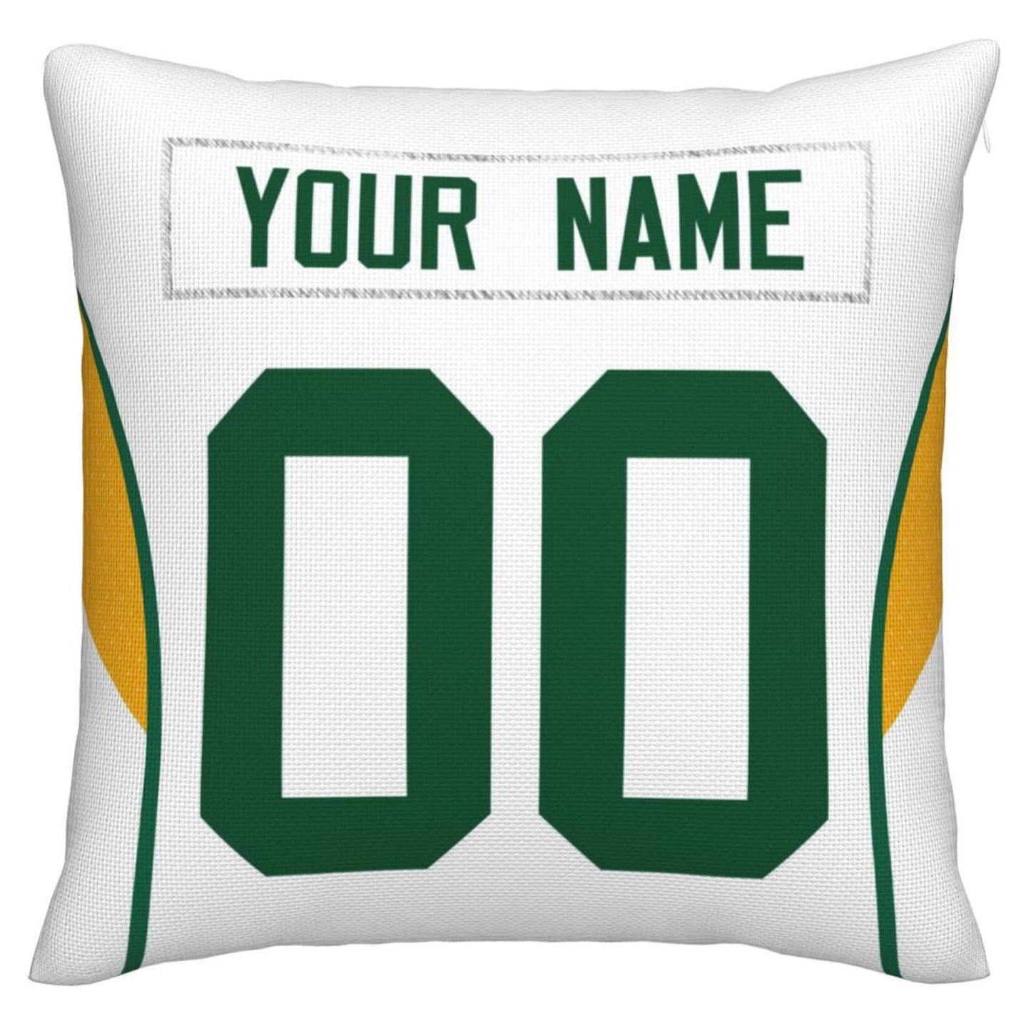 Custom GB.Packers Pillow Decorative Throw Pillow Case - Print Personalized Football Team Fans Name & Number Birthday Gift Football Pillows - Main View