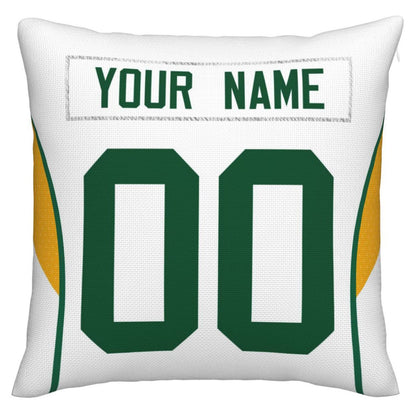 Custom GB.Packers Pillow Decorative Throw Pillow Case - Print Personalized Football Team Fans Name & Number Birthday Gift Football Pillows - Main View