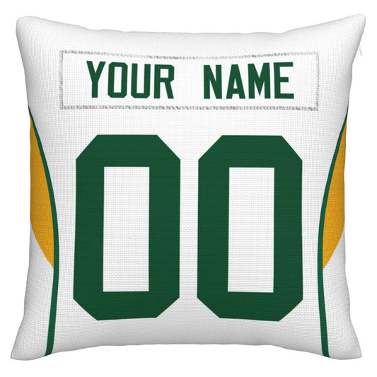 Custom GB.Packers Pillow Decorative Throw Pillow Case - Print Personalized Football Team Fans Name & Number Birthday Gift Football Pillows - Main View