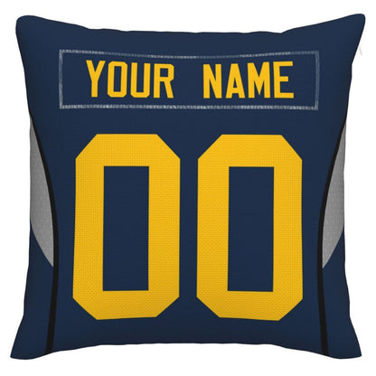 Custom GB.Packers Pillow Decorative Throw Pillow Case - Print Personalized Football Team Fans Name & Number Birthday Gift Football Pillows view 2