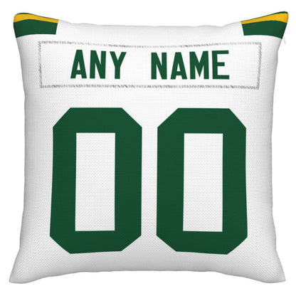 Custom GB.Packers Pillow Decorative Throw Pillow Case - Print Personalized Football Team Fans Name & Number Birthday Gift Football Pillows - Main View