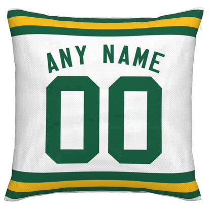Custom GB.Packers Pillow Decorative Throw Pillow Case - Print Personalized Football Team Fans Name & Number Birthday Gift Football Pillows - Main View