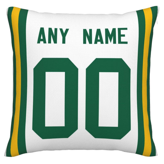 Custom GB.Packers Pillow Decorative Throw Pillow Case - Print Personalized Football Team Fans Name & Number Birthday Gift Football Pillows - Main View
