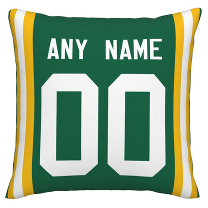 Custom GB.Packers Pillow Decorative Throw Pillow Case - Print Personalized Football Team Fans Name & Number Birthday Gift Football Pillows view 3