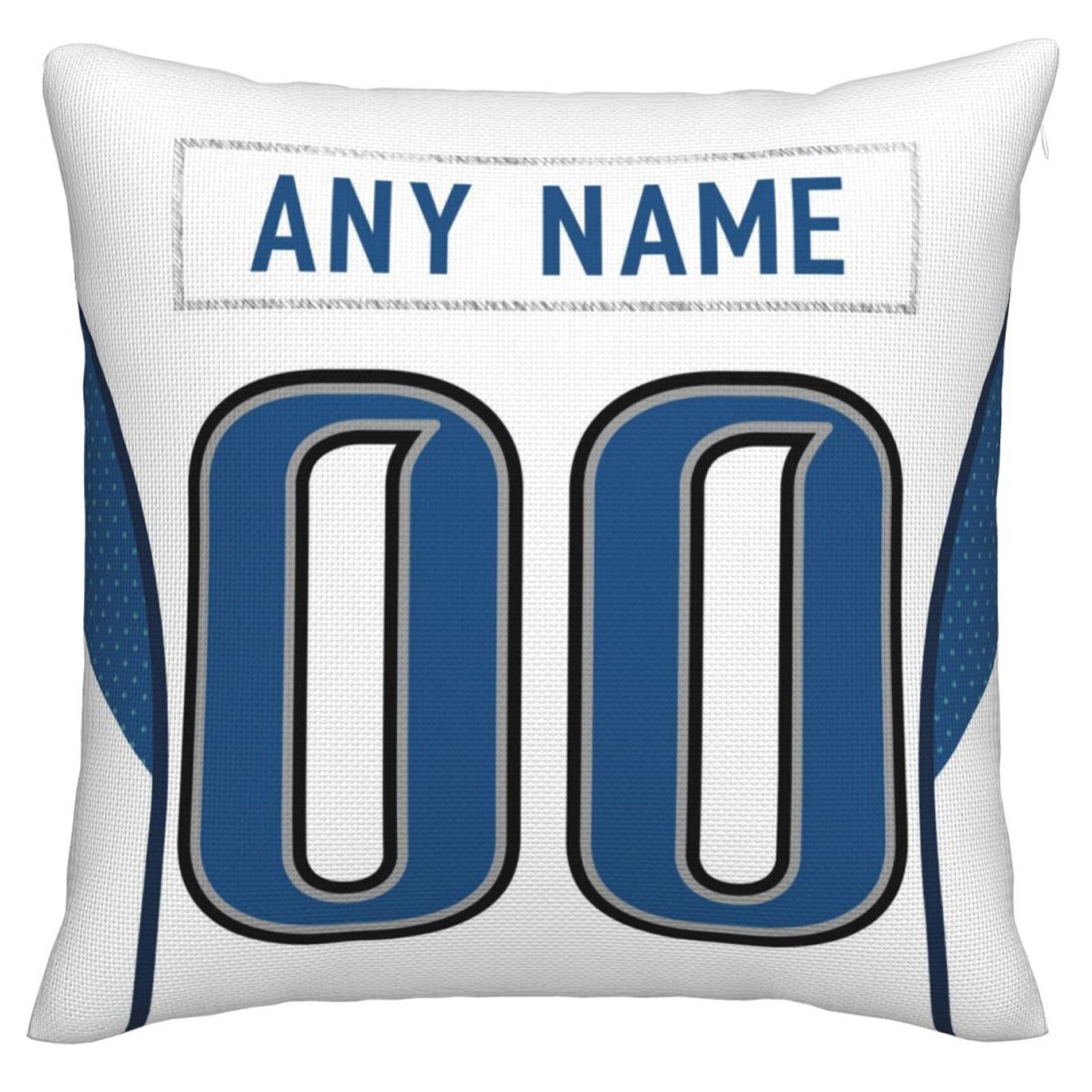 Custom D.Lions Pillow Decorative Throw Pillow Case - Print Personalized Football Team Fans Name & Number Birthday Gift Football Pillows - Main View