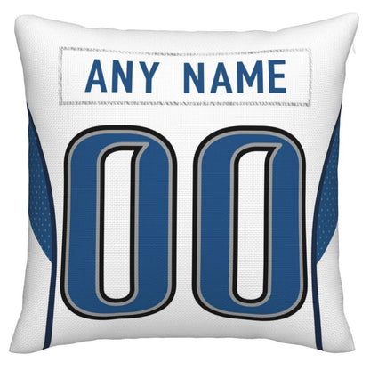 Custom D.Lions Pillow Decorative Throw Pillow Case - Print Personalized Football Team Fans Name & Number Birthday Gift Football Pillows - Main View
