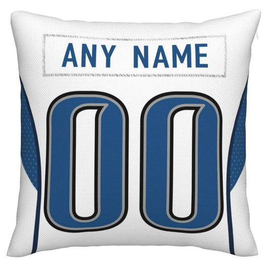 Custom D.Lions Pillow Decorative Throw Pillow Case - Print Personalized Football Team Fans Name & Number Birthday Gift Football Pillows - Main View