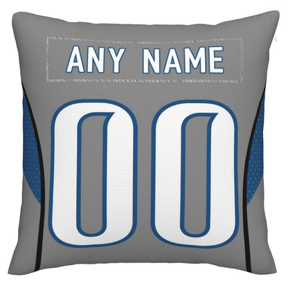 Custom D.Lions Pillow Decorative Throw Pillow Case - Print Personalized Football Team Fans Name & Number Birthday Gift Football Pillows view 2