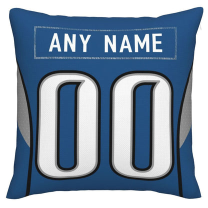 Custom D.Lions Pillow Decorative Throw Pillow Case - Print Personalized Football Team Fans Name & Number Birthday Gift Football Pillows view 3