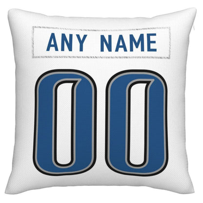 Custom D.Lions Pillow Decorative Throw Pillow Case - Print Personalized Football Team Fans Name & Number Birthday Gift Football Pillows - Main View
