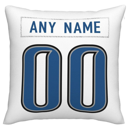 Custom D.Lions Pillow Decorative Throw Pillow Case - Print Personalized Football Team Fans Name & Number Birthday Gift Football Pillows - Main View
