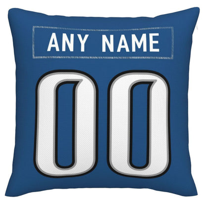 Custom D.Lions Pillow Decorative Throw Pillow Case - Print Personalized Football Team Fans Name & Number Birthday Gift Football Pillows view 3