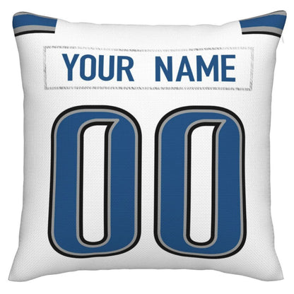 Custom D.Lions Pillow Decorative Throw Pillow Case - Print Personalized Football Team Fans Name & Number Birthday Gift Football Pillows
