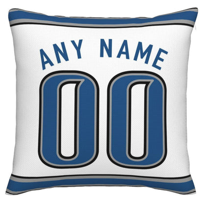 Custom D.Lions Pillow Decorative Throw Pillow Case - Print Personalized Football Team Fans Name & Number Birthday Gift Football Pillows - Main View