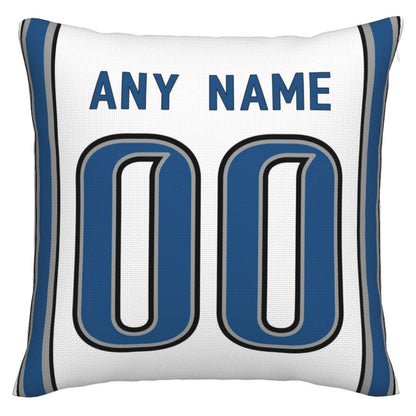 Custom D.Lions Pillow Decorative Throw Pillow Case - Print Personalized Football Team Fans Name & Number Birthday Gift Football Pillows - Main View