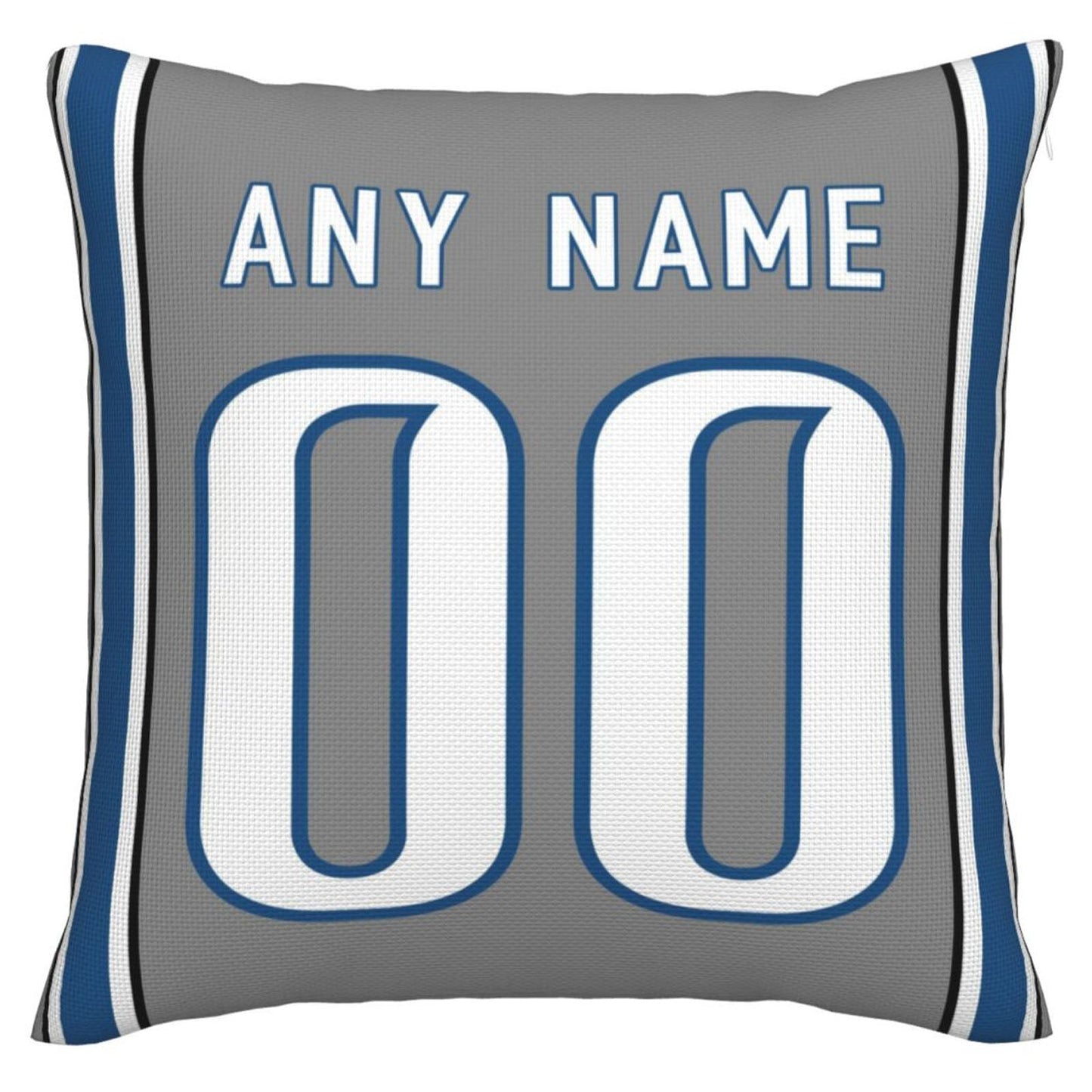 Custom D.Lions Pillow Decorative Throw Pillow Case - Print Personalized Football Team Fans Name & Number Birthday Gift Football Pillows view 2