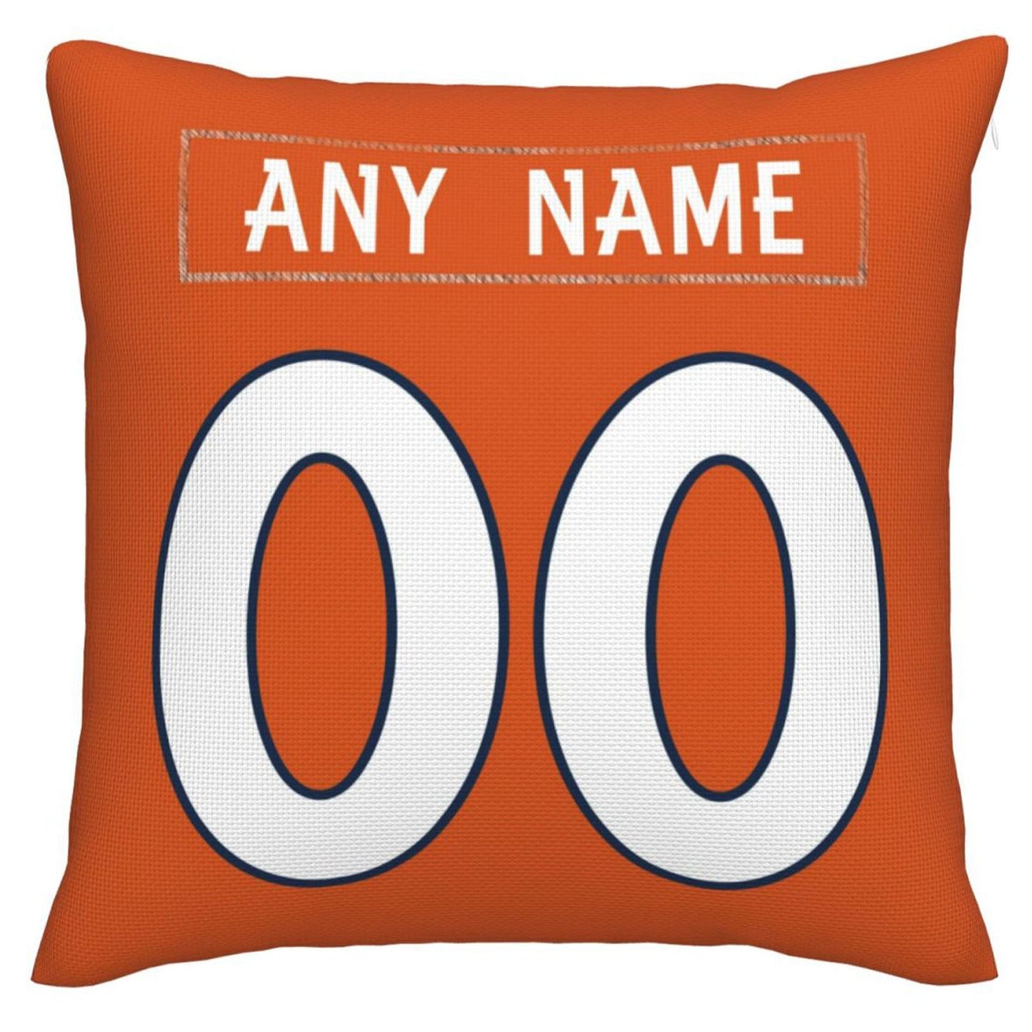 Custom D.Broncos Pillow Decorative Throw Pillow Case - Print Personalized Football Team Fans Name & Number Birthday Gift Football Pillows - Main View