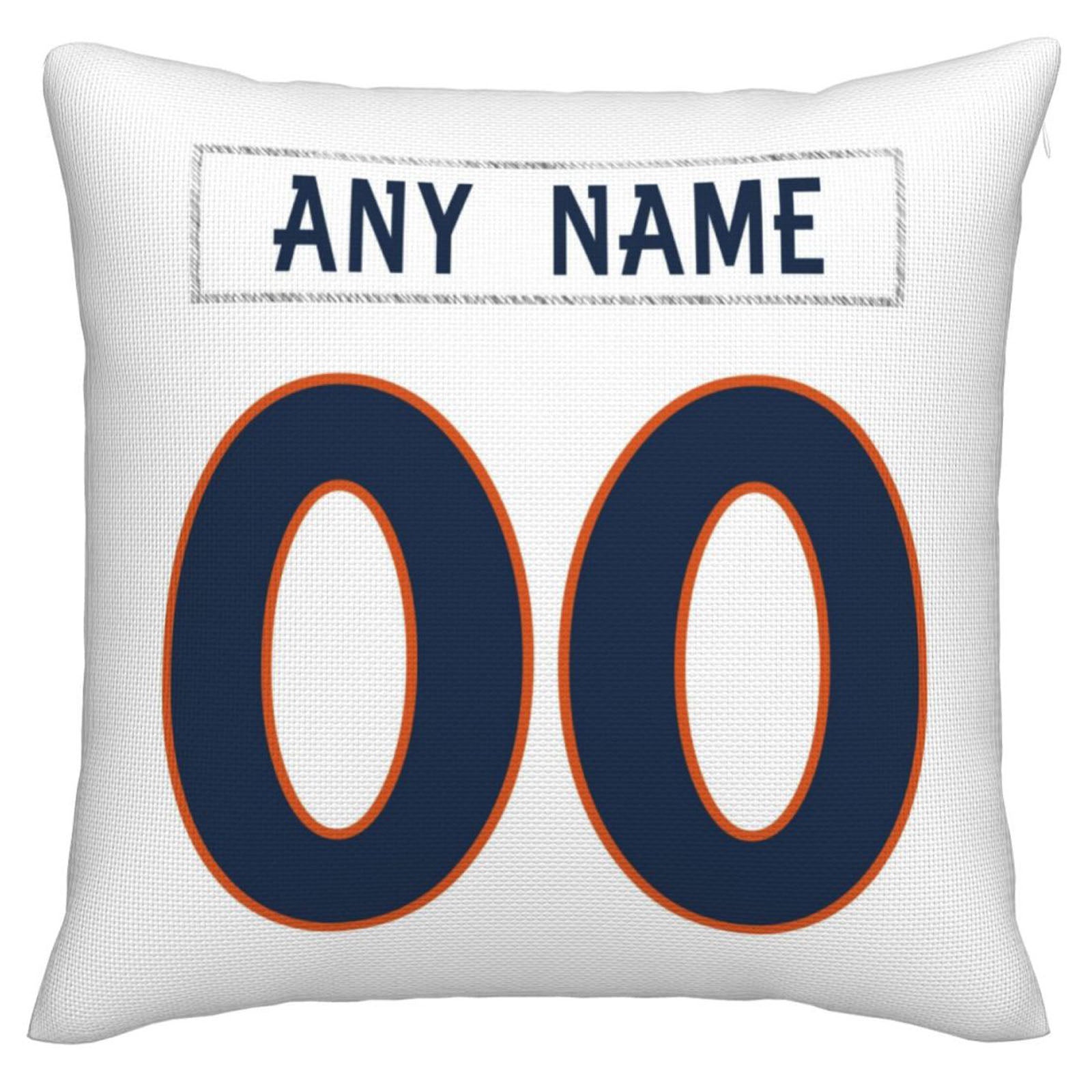 Custom D.Broncos Pillow Decorative Throw Pillow Case - Print Personalized Football Team Fans Name & Number Birthday Gift Football Pillows view 2