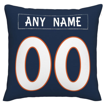 Custom D.Broncos Pillow Decorative Throw Pillow Case - Print Personalized Football Team Fans Name & Number Birthday Gift Football Pillows view 3