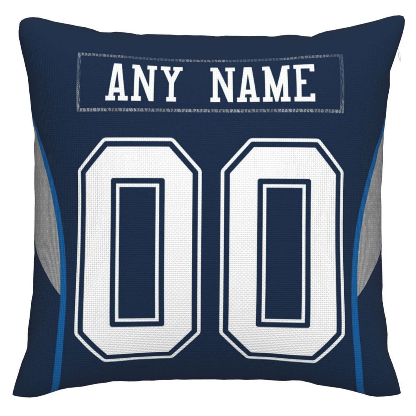 Custom D.Cowboys Pillow Decorative Throw Pillow Case - Print Personalized Football Team Fans Name & Number Birthday Gift Football Pillows - Main View