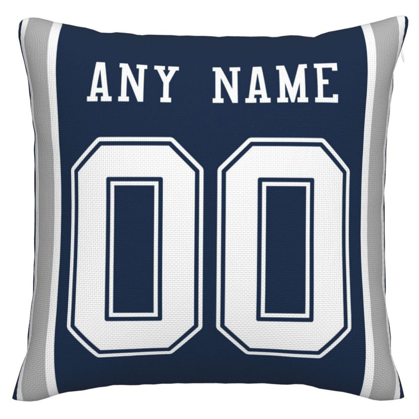 Custom D.Cowboys Pillow Decorative Throw Pillow Case - Print Personalized Football Team Fans Name & Number Birthday Gift Football Pillows - Main View