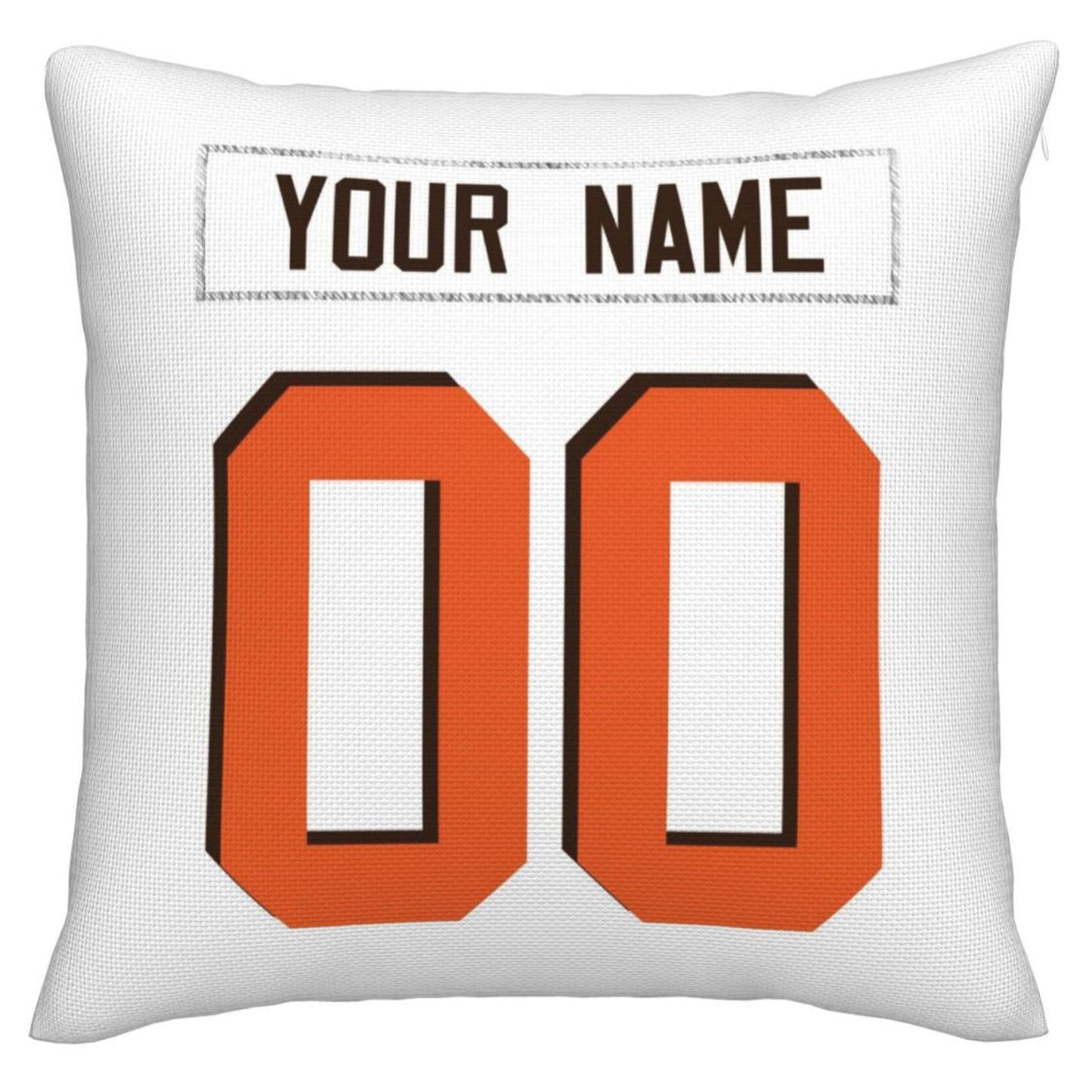 Custom C.Browns Pillow Decorative Throw Pillow Case - Print Personalized Football Team Fans Name & Number Birthday Gift Football Pillows view 2