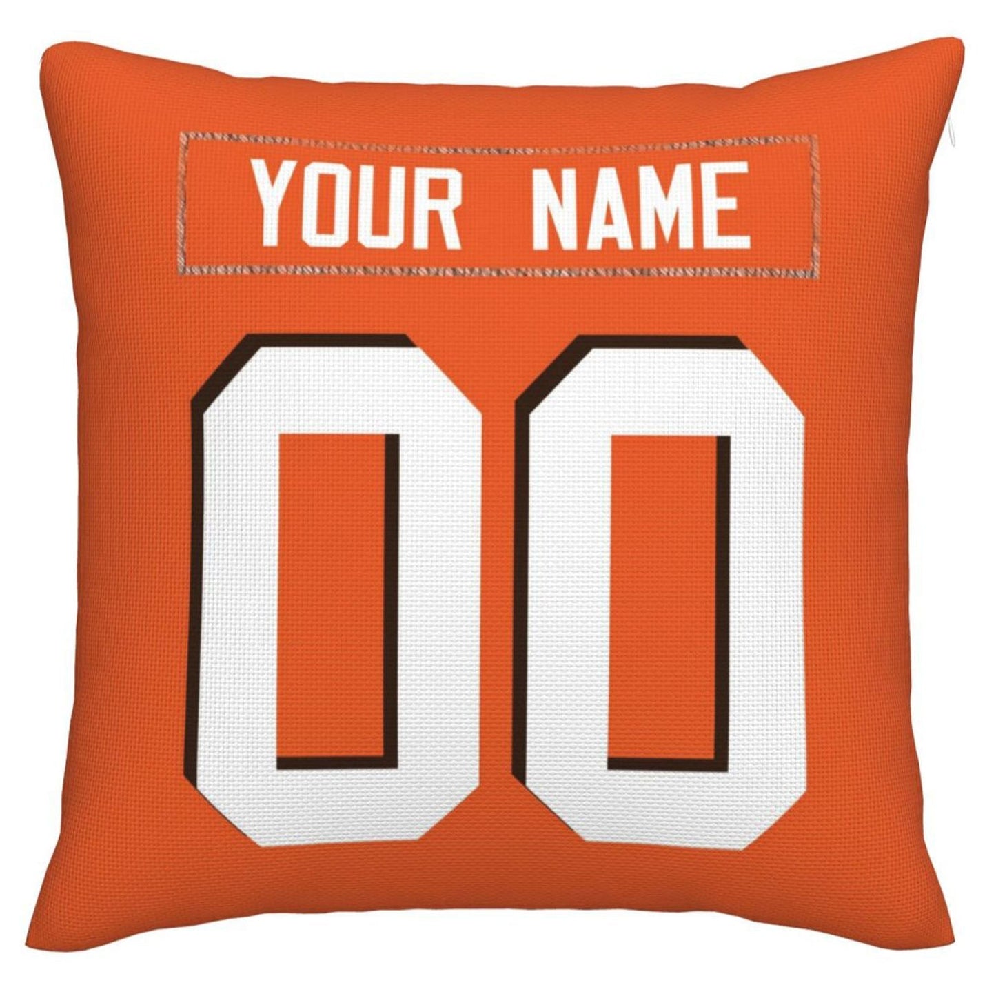 Custom C.Browns Pillow Decorative Throw Pillow Case - Print Personalized Football Team Fans Name & Number Birthday Gift Football Pillows view 3