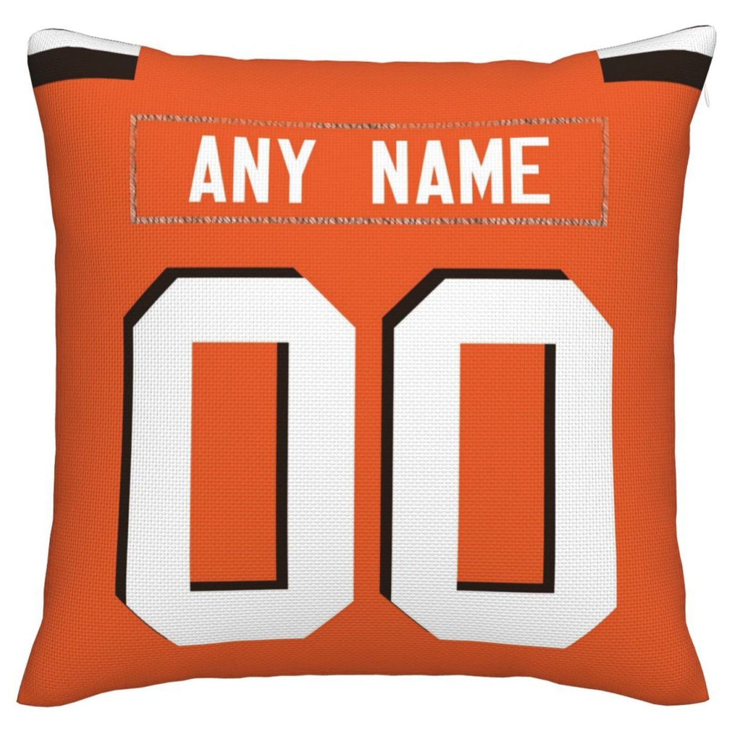 Custom C.Browns Pillow Decorative Throw Pillow Case - Print Personalized Football Team Fans Name & Number Birthday Gift Football Pillows - Main View