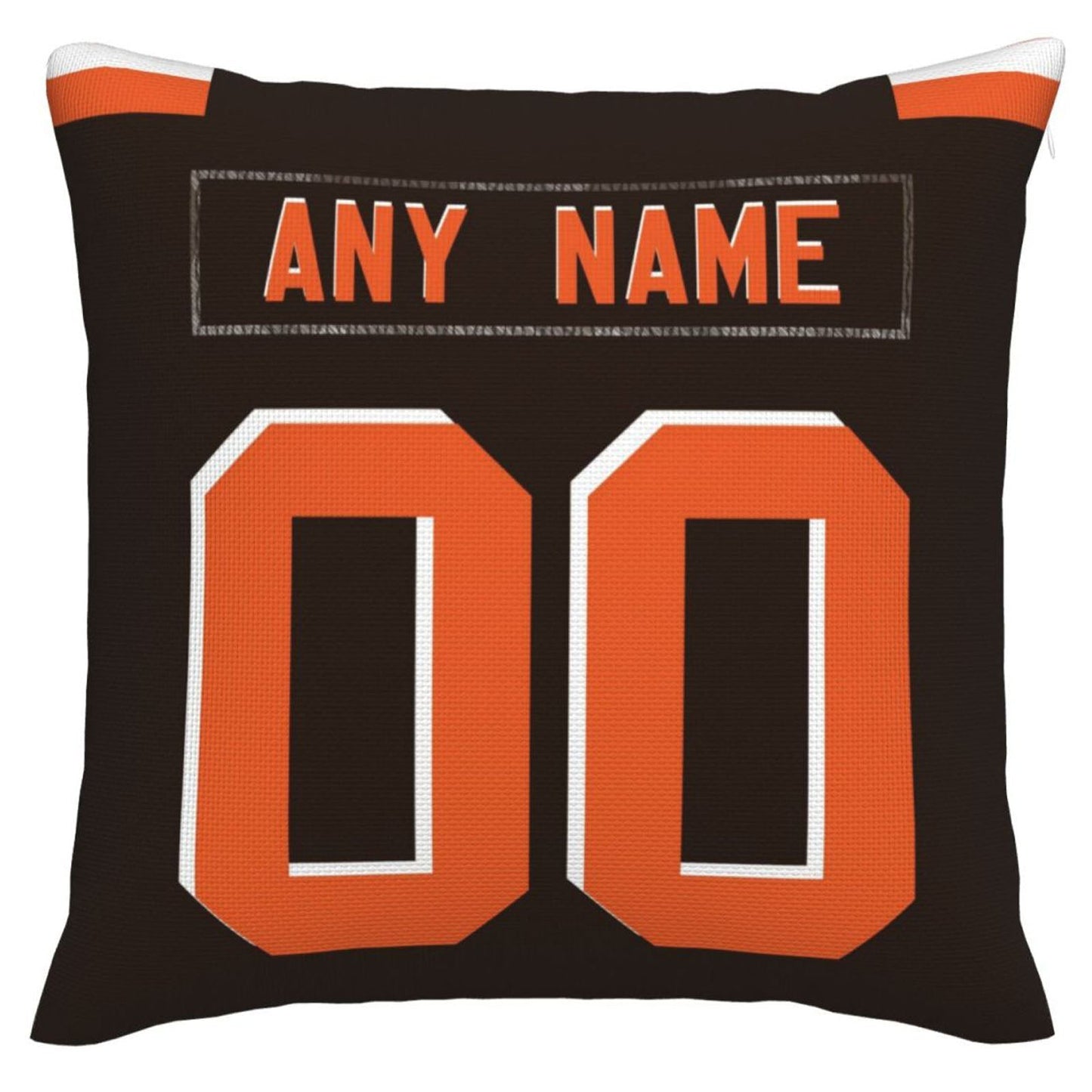Custom C.Browns Pillow Decorative Throw Pillow Case - Print Personalized Football Team Fans Name & Number Birthday Gift Football Pillows view 3