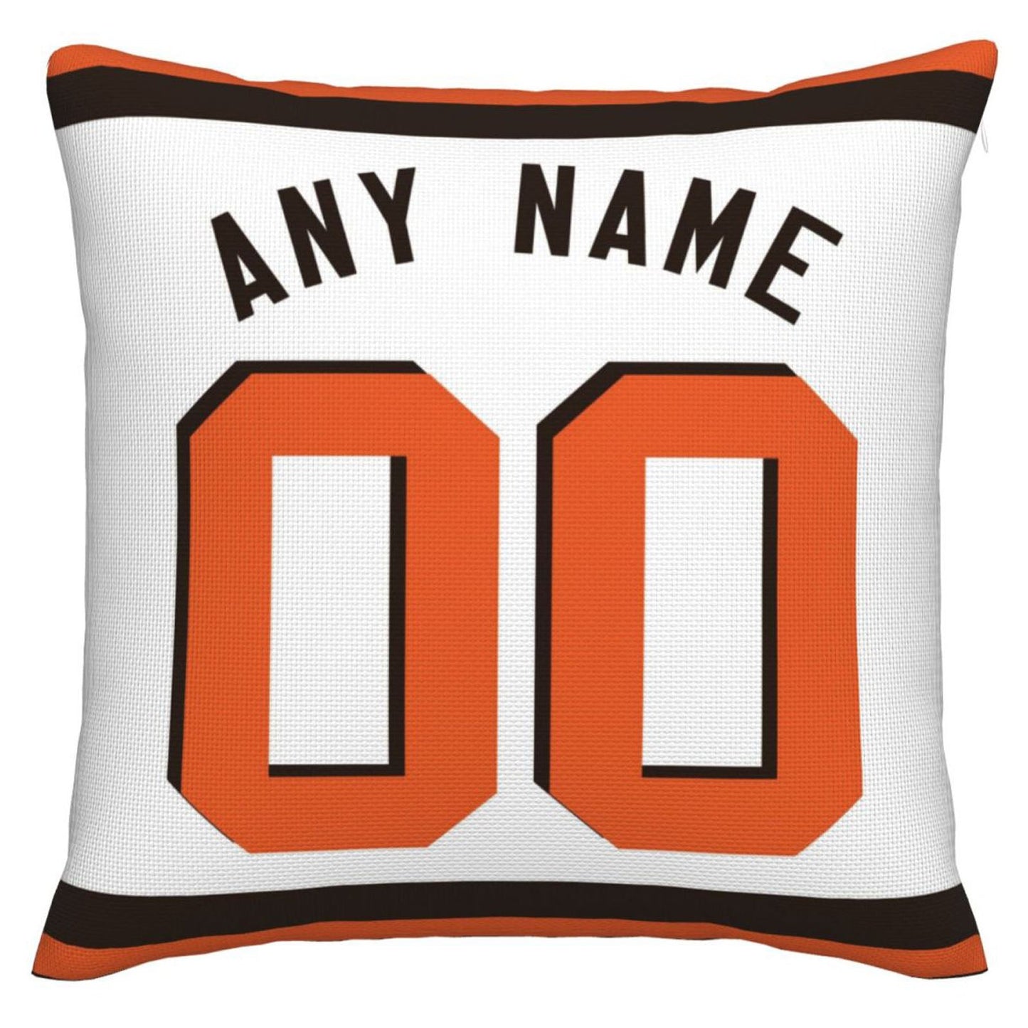 Custom C.Browns Pillow Decorative Throw Pillow Case - Print Personalized Football Team Fans Name & Number Birthday Gift Football Pillows view 2