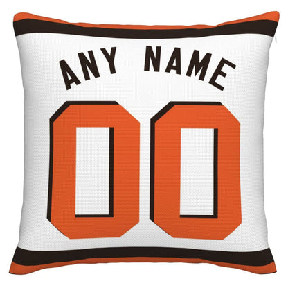 Custom C.Browns Pillow Decorative Throw Pillow Case - Print Personalized Football Team Fans Name & Number Birthday Gift Football Pillows view 2